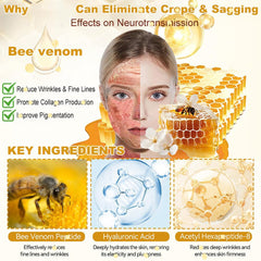 Ylahdent crema veneno abeja aplicación diaria para rostro suave e hidratado