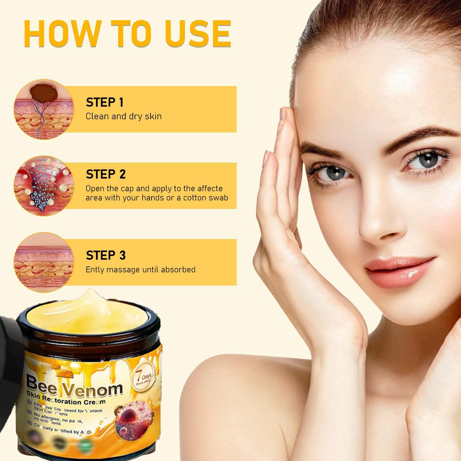 Ylahdent crema veneno abeja cuidado universal para todo tipo de piel