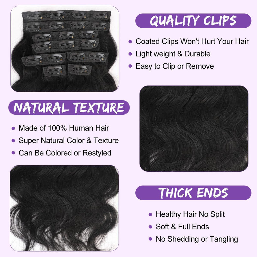 YLNVD clip-ins are glue-free for scalp-friendly wear