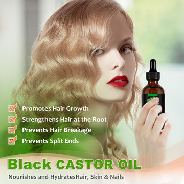 YLXYZUAD Aceite de castor jamaicano: textura rica para nutrir la piel y zonas secas.