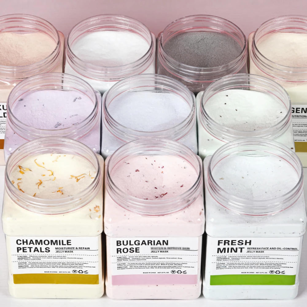 Aplicación facial de Jelly Mask YMEYFAN para hidratación y cuidado.