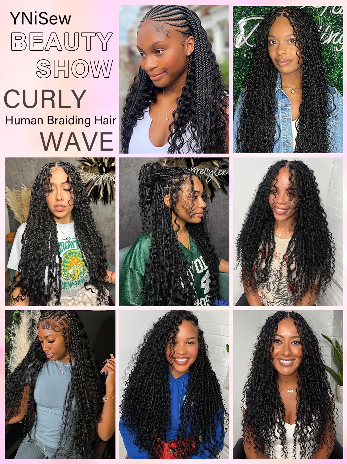 YNiSew natural look braiding hair for boho styles