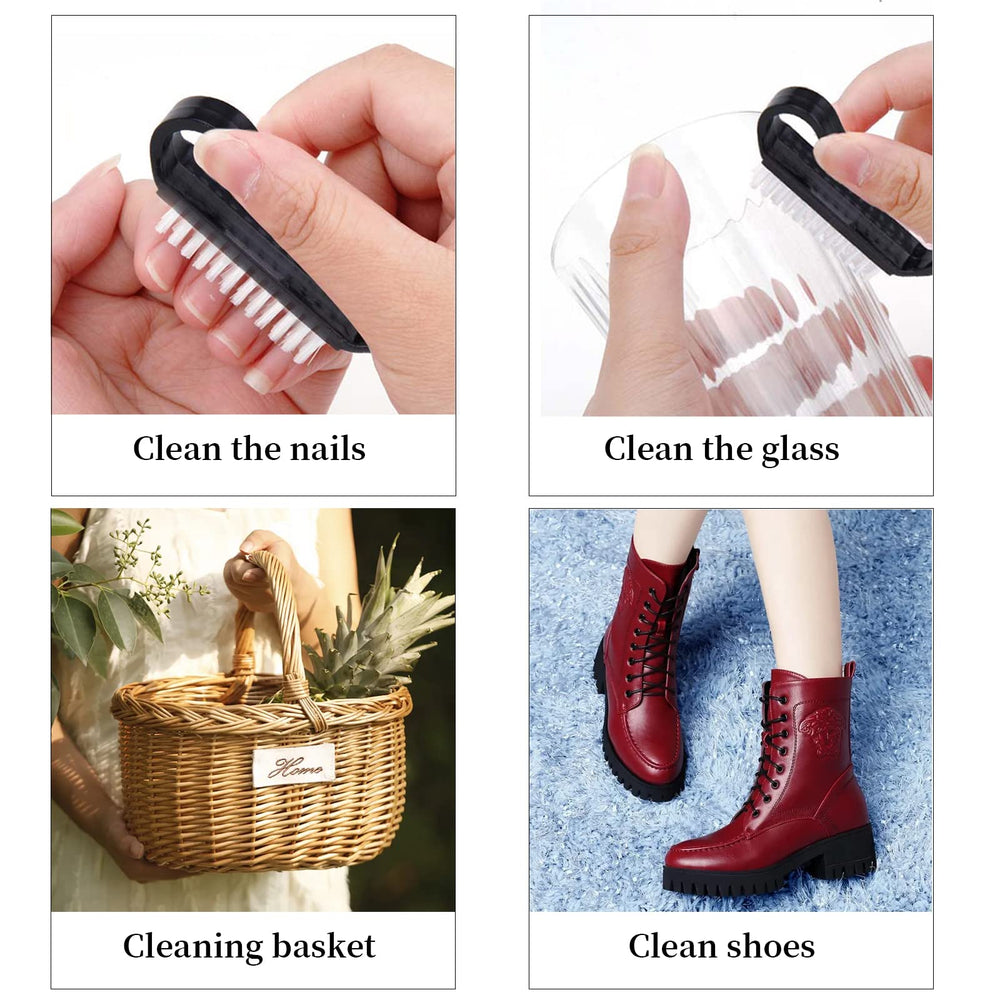 Cerdas suaves del cepillo YODOOLTLY para una limpieza suave de uñas.