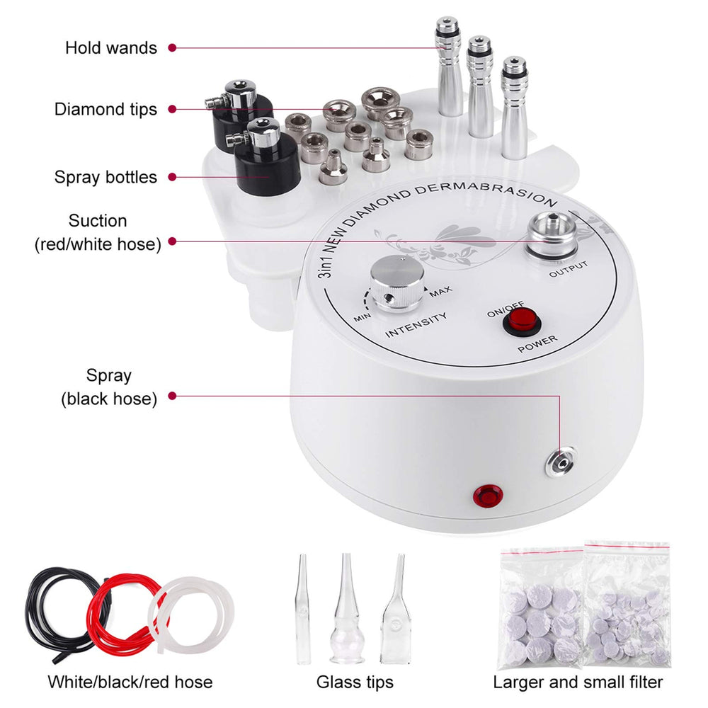 Yofuly puntas de diamante nueve piezas para adaptar zonas faciales.