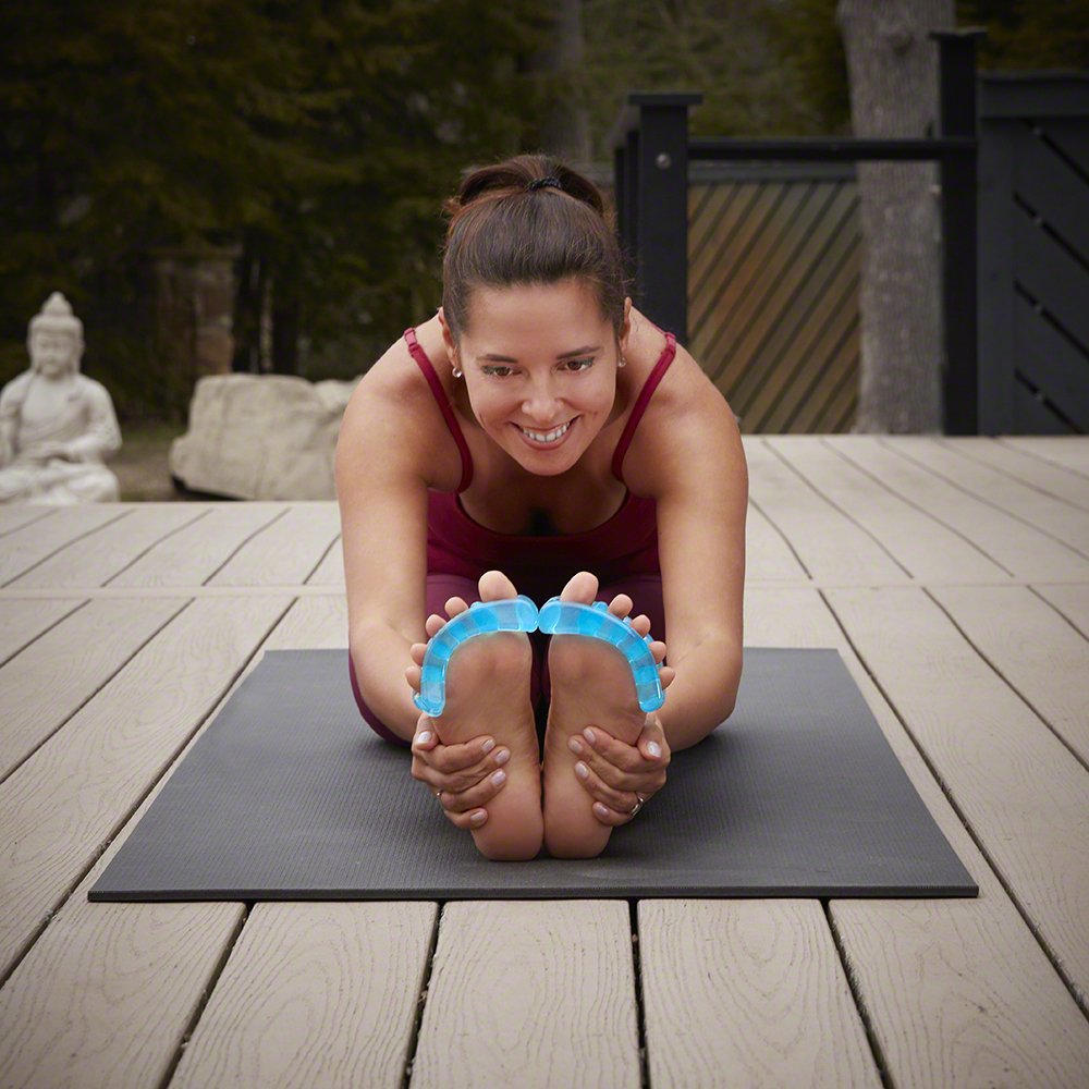 YogaToes Classic Bleu Saphir, emballage inclus prêt à tester.