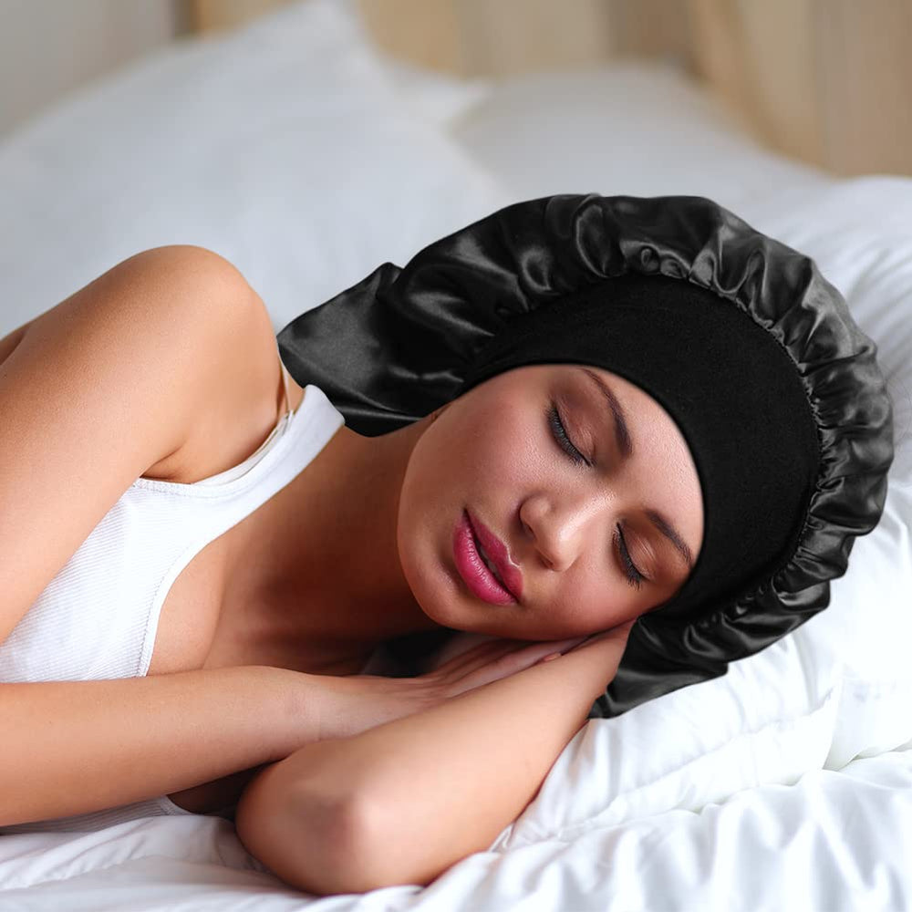 Diseño amplio de 27 pulgadas de YOHITOP cubre todo el cabello durante la noche.