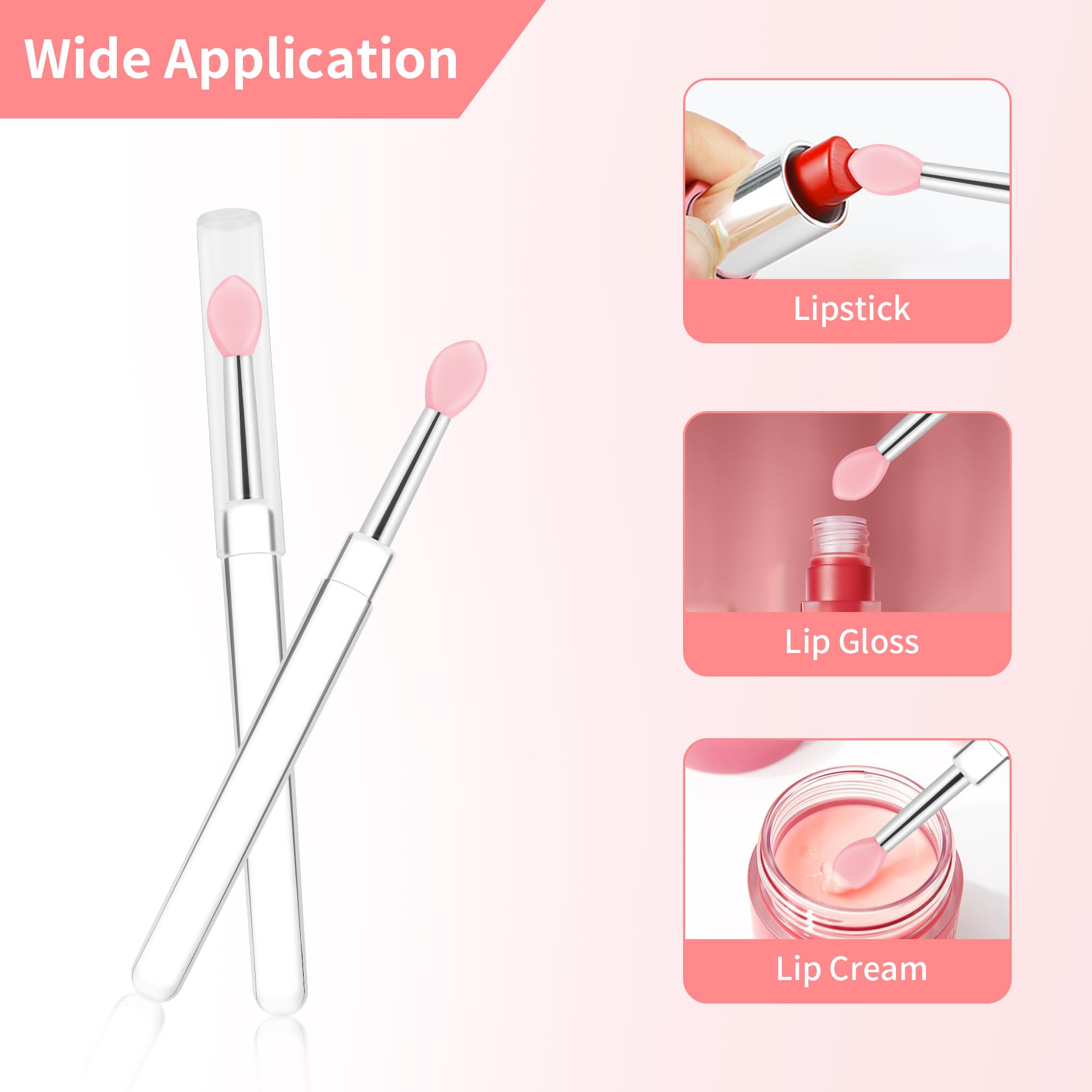 Yoizyfree aplicador labios silicona preciso para un maquillaje limpio