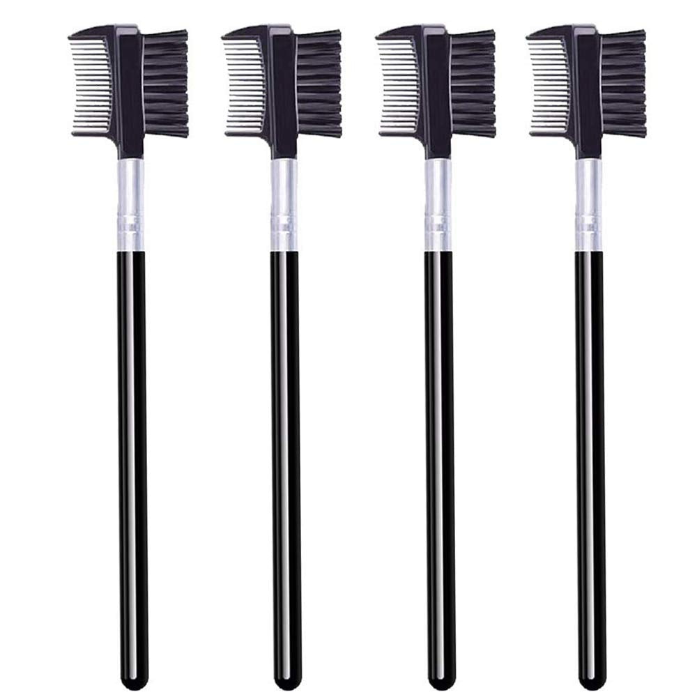 Yoizyfree cepillo espiral compacto para cejas y pestañas, ideal para retoques rápidos.