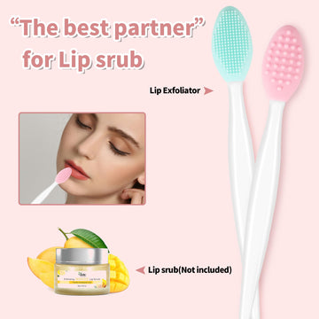 Yoizyfree exfoliante de labios de silicona, uso diario para labios lisos.