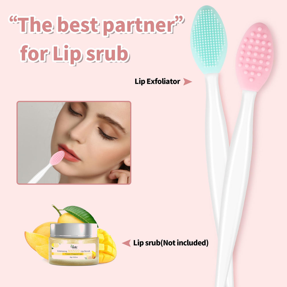 Yoizyfree exfoliante de labios de silicona, uso diario para labios lisos.