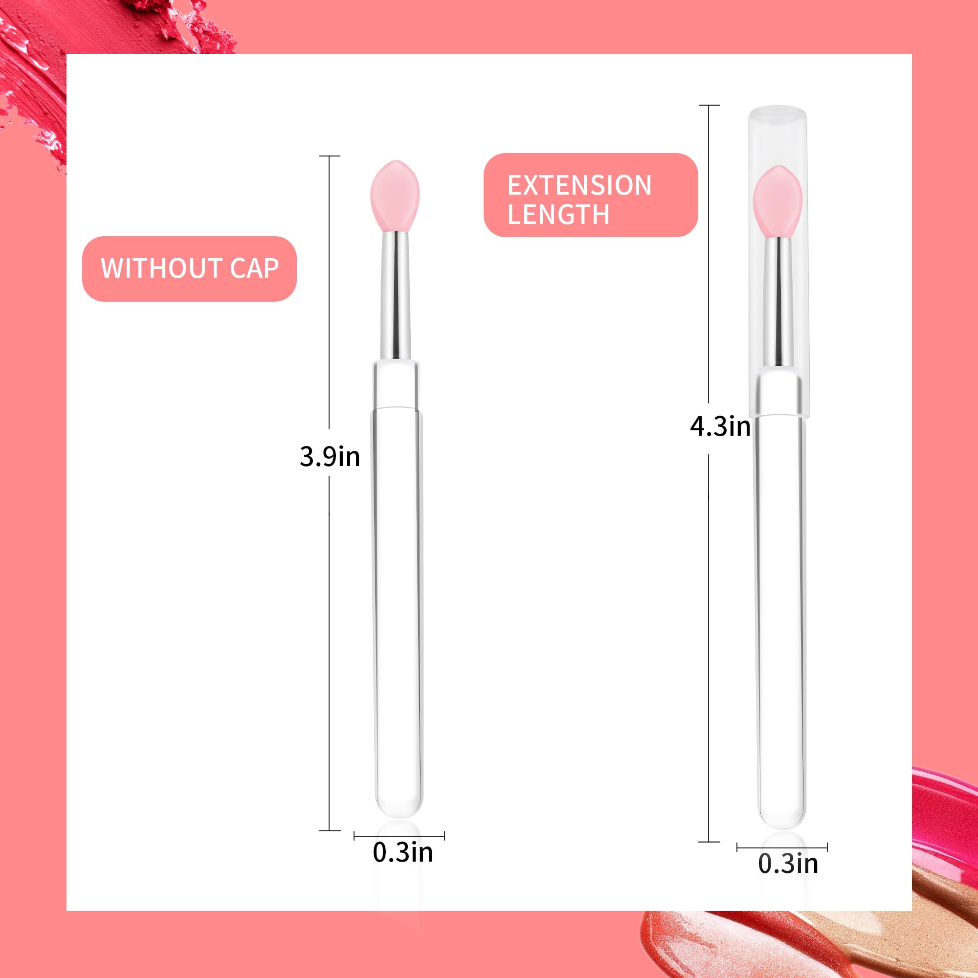 Yoizyfree kit de 12 brochas labios para diferentes texturas y looks