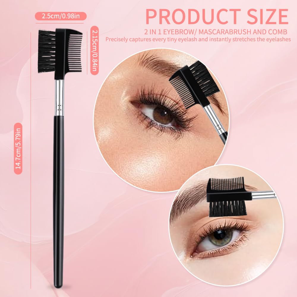 Yoizyfree cepillos suaves para peinar cejas antes del gel.