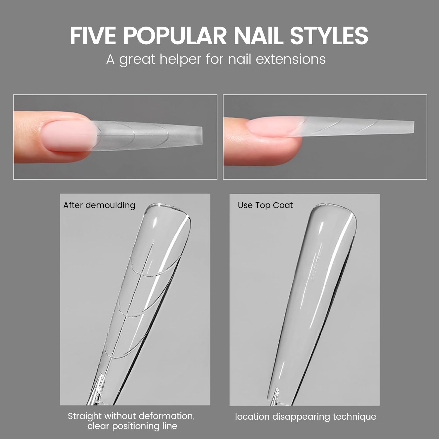 YOKE FELLOW: acabado cristal claro para uñas naturales.