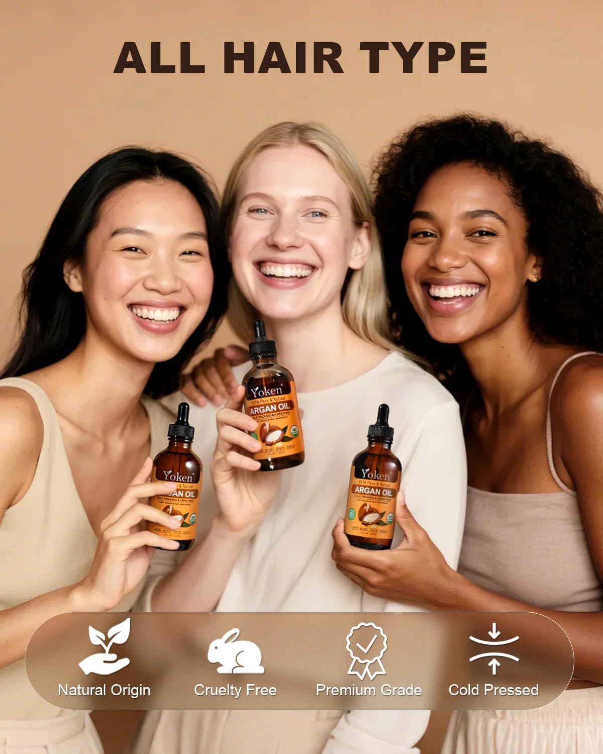 Aceite de Argán prensado en frío Yoken, proceso natural