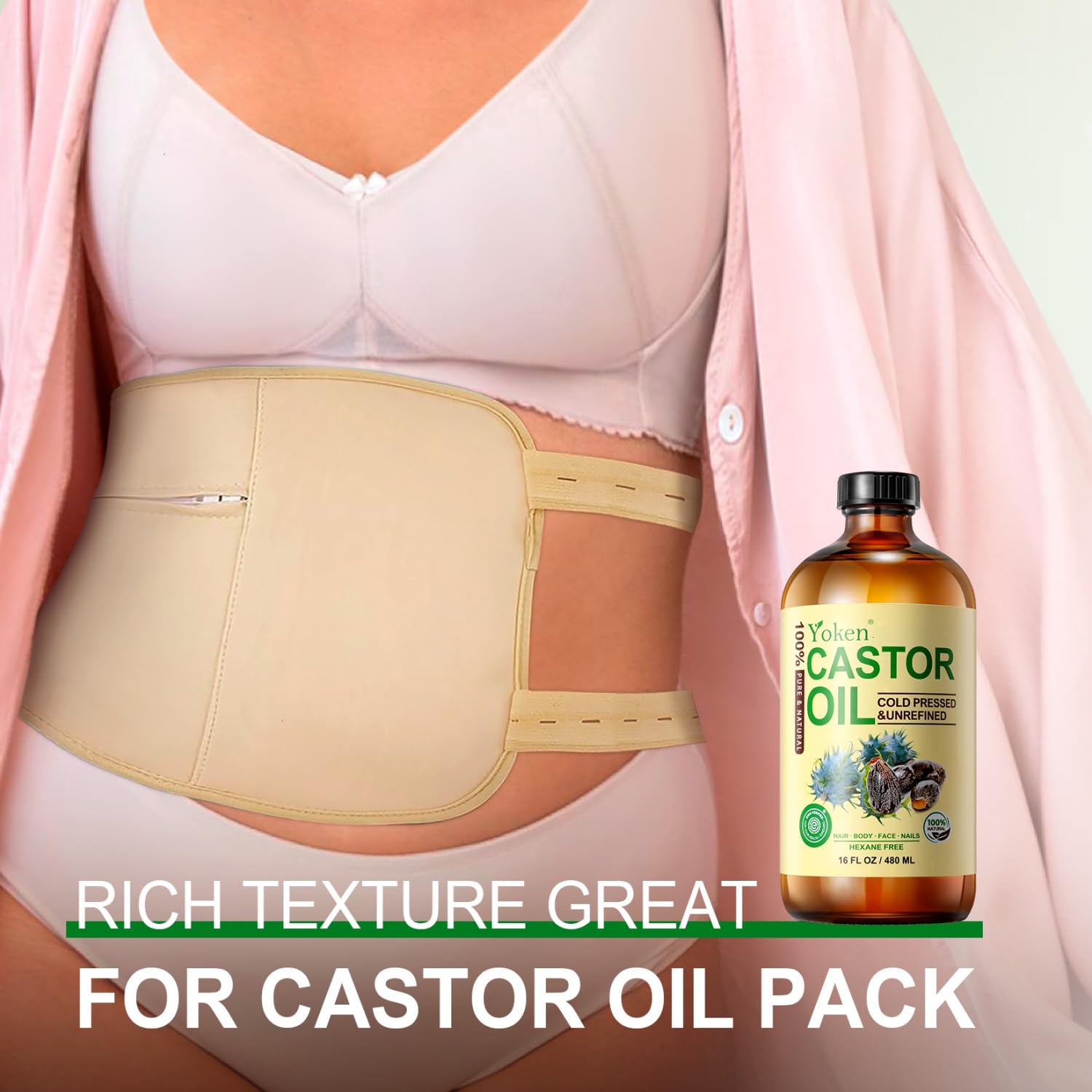 Masaje corporal con aceite de Ricino Yoken