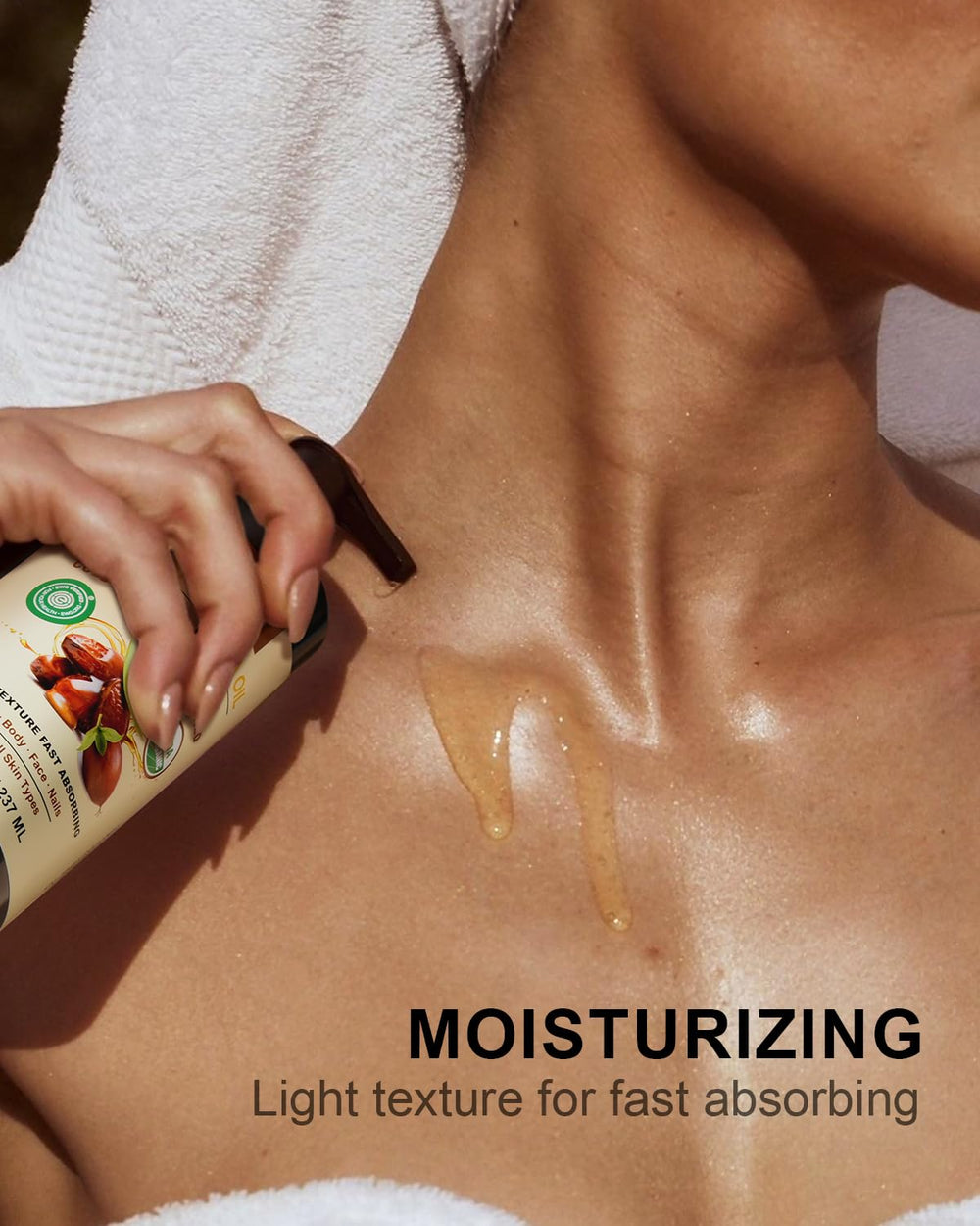 Aplicación facial suave con Yoken jojoba para hidratación diaria
