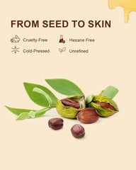 Cuidado del cabello con Yoken jojoba que aporta brillo natural