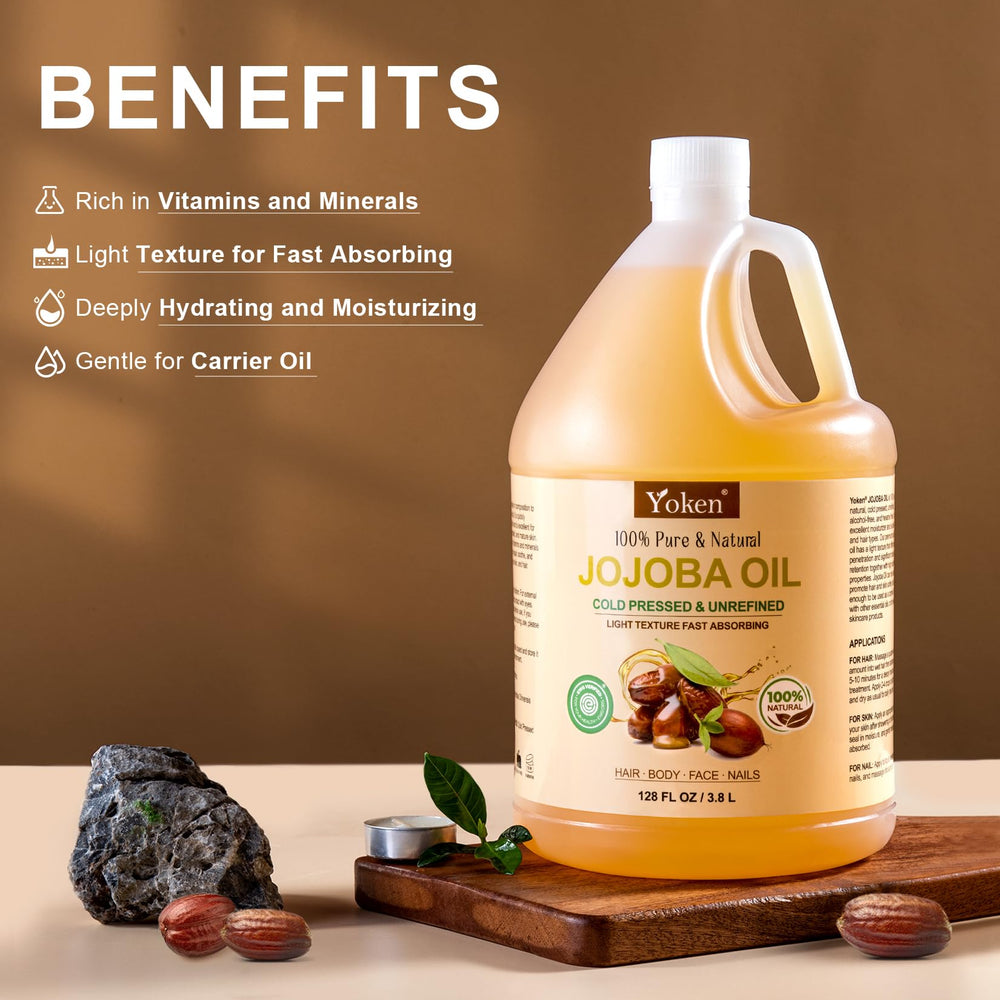 Yoken Aceite de Jojoba: envase libre de BPA y ftalatos.
