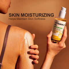 Yoken Aceite de Vitamina E - aplicación en cara, nutre y deja brillo natural.