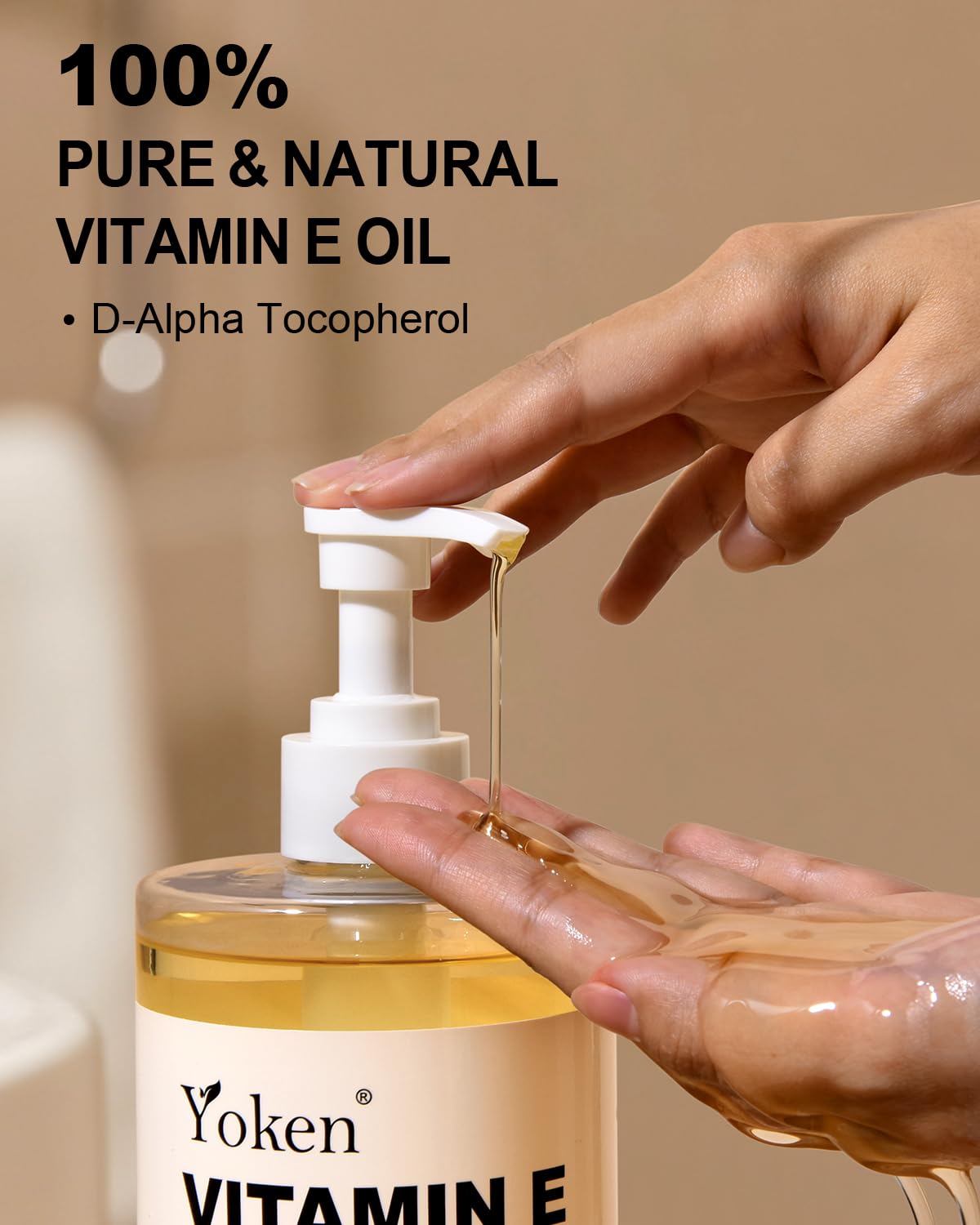 Yoken Aceite Vitamina E dispensador facilita la aplicación precisa