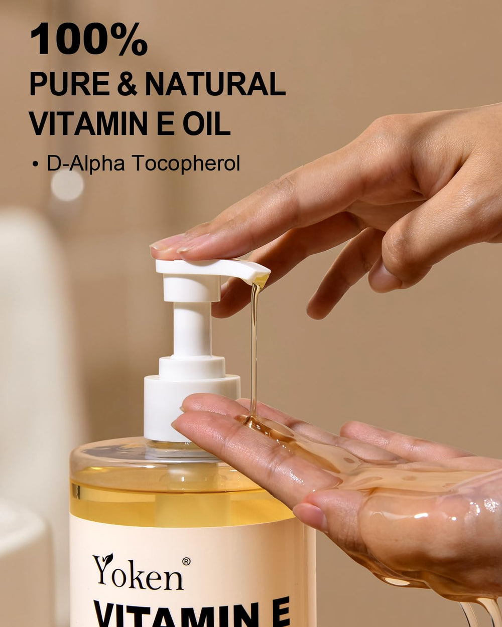 Yoken Aceite Vitamina E dispensador facilita la aplicación precisa