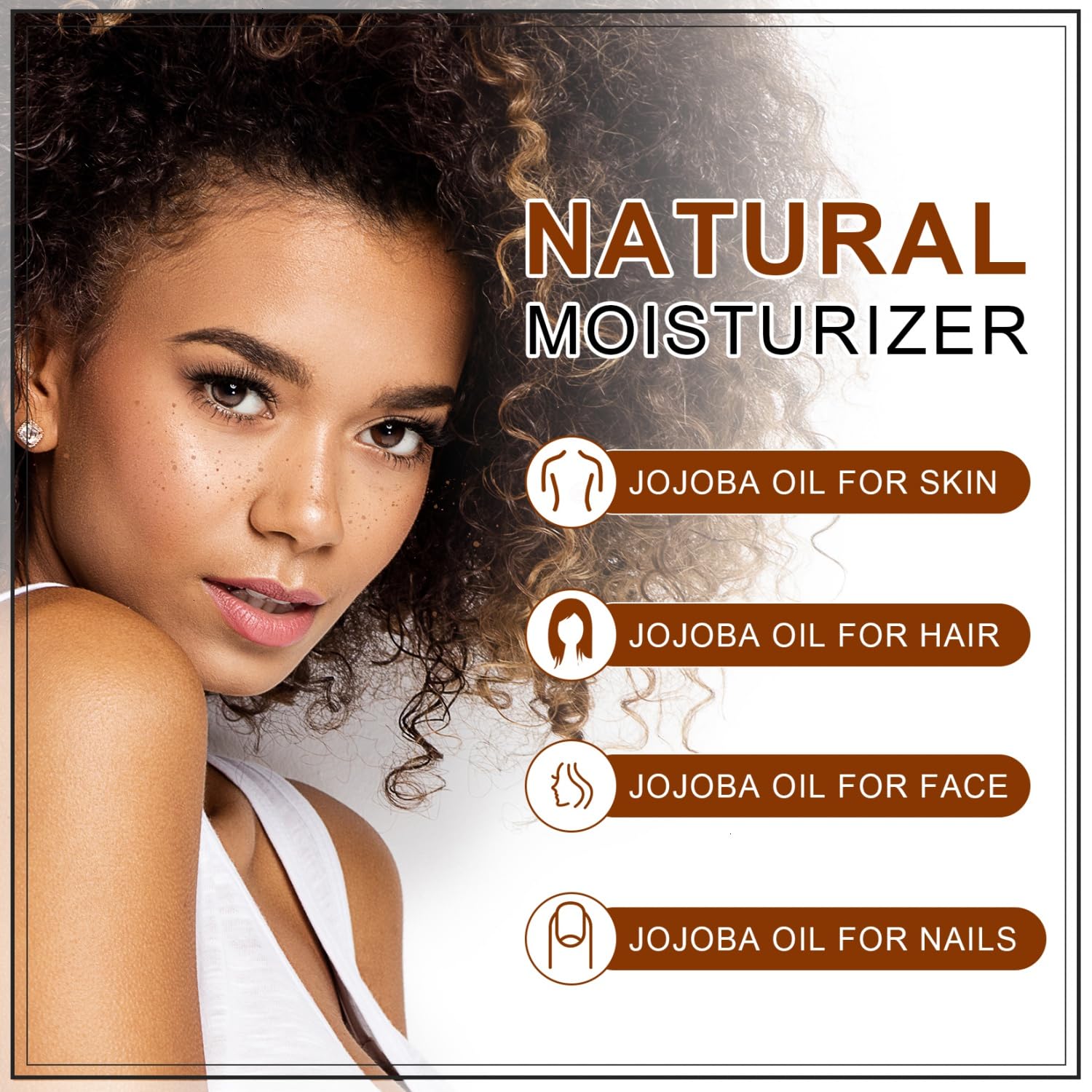 Cuidado del cuerpo con aceite de jojoba para piel suave y flexible.