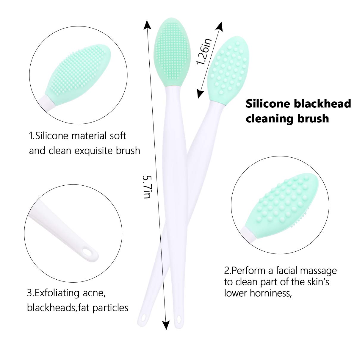 Uso en casa o spa: cepillos Yokilly para limpieza facial y exfoliación suave.