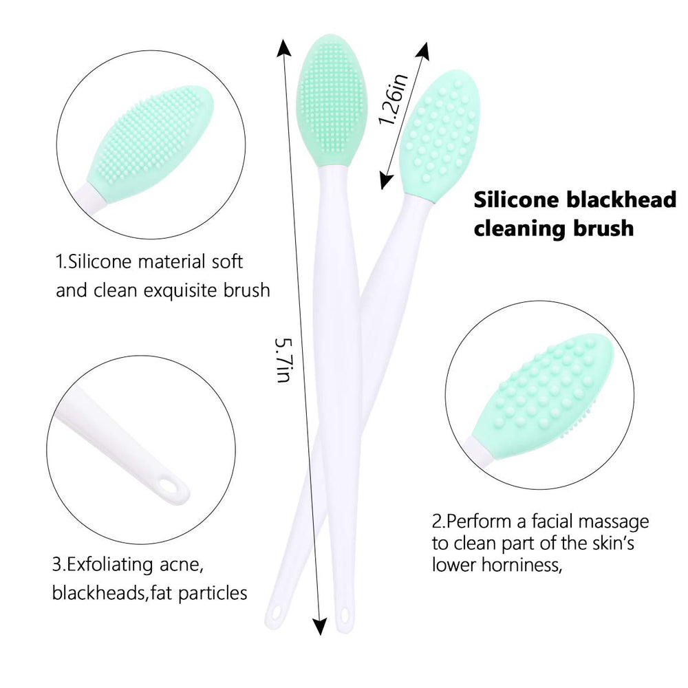Uso en casa o spa: cepillos Yokilly para limpieza facial y exfoliación suave.