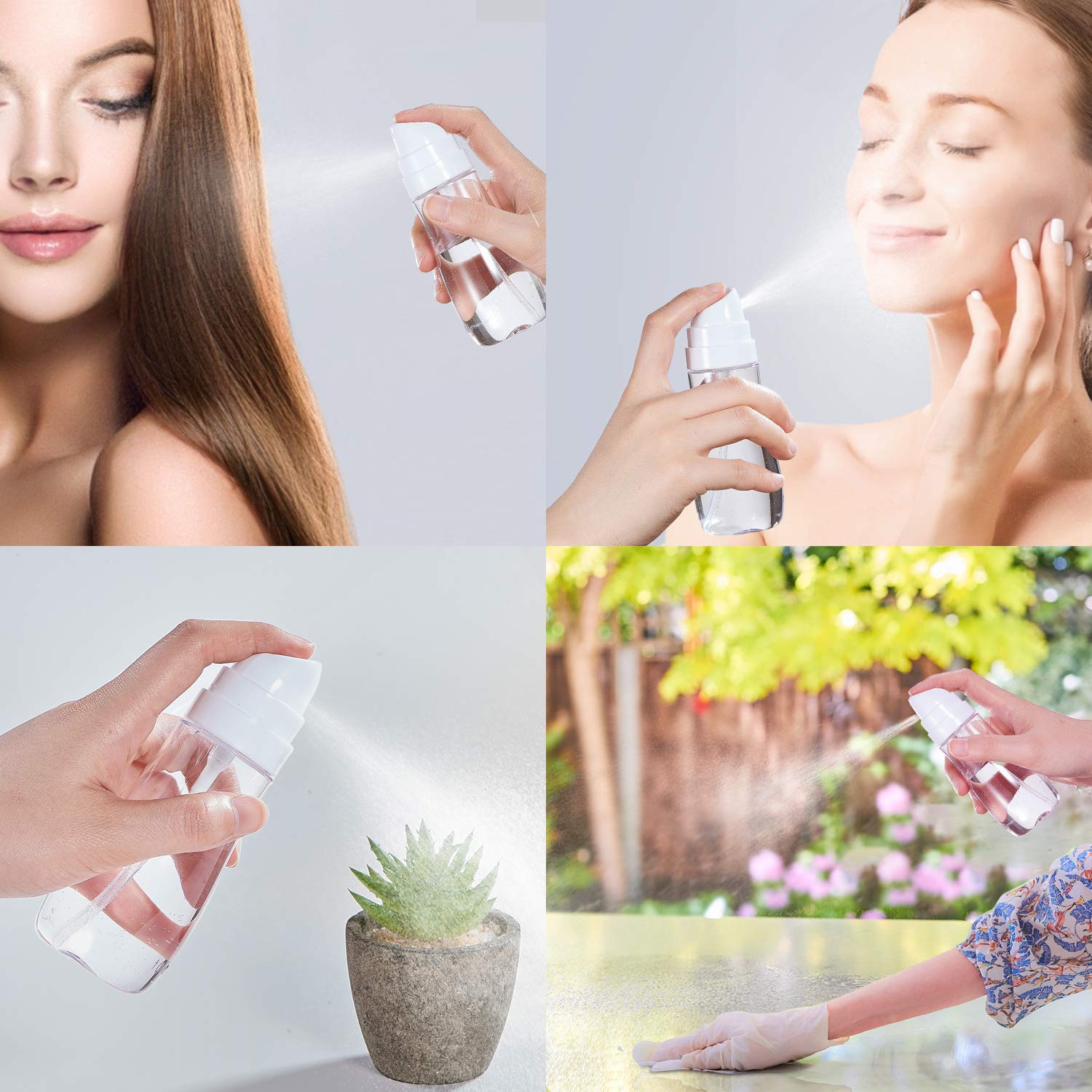Uso versátil de Yolaist para rostro, cabello y hogar.