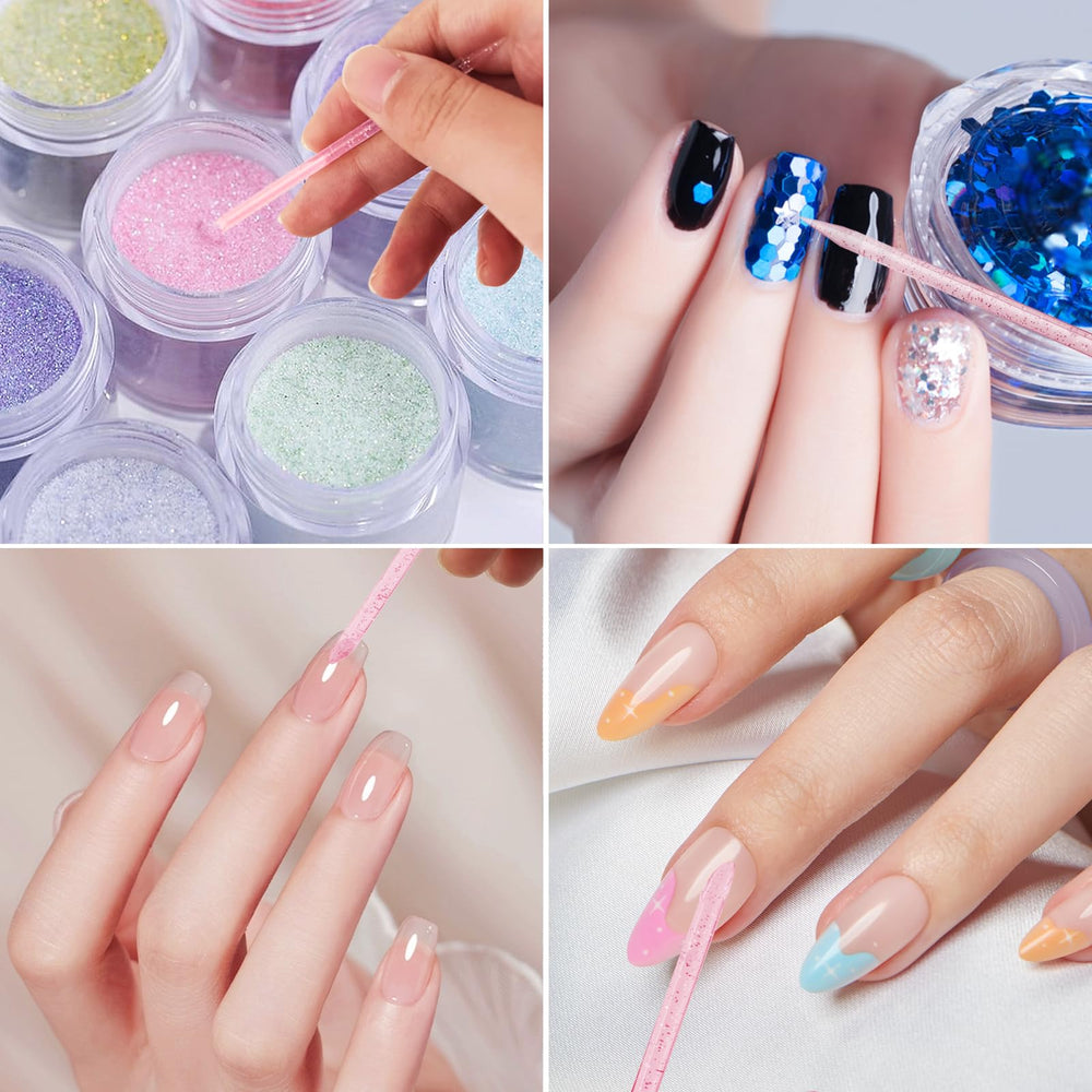 YOLCAR conjunto de 100 palitos de cutícula para manicura y pedicura