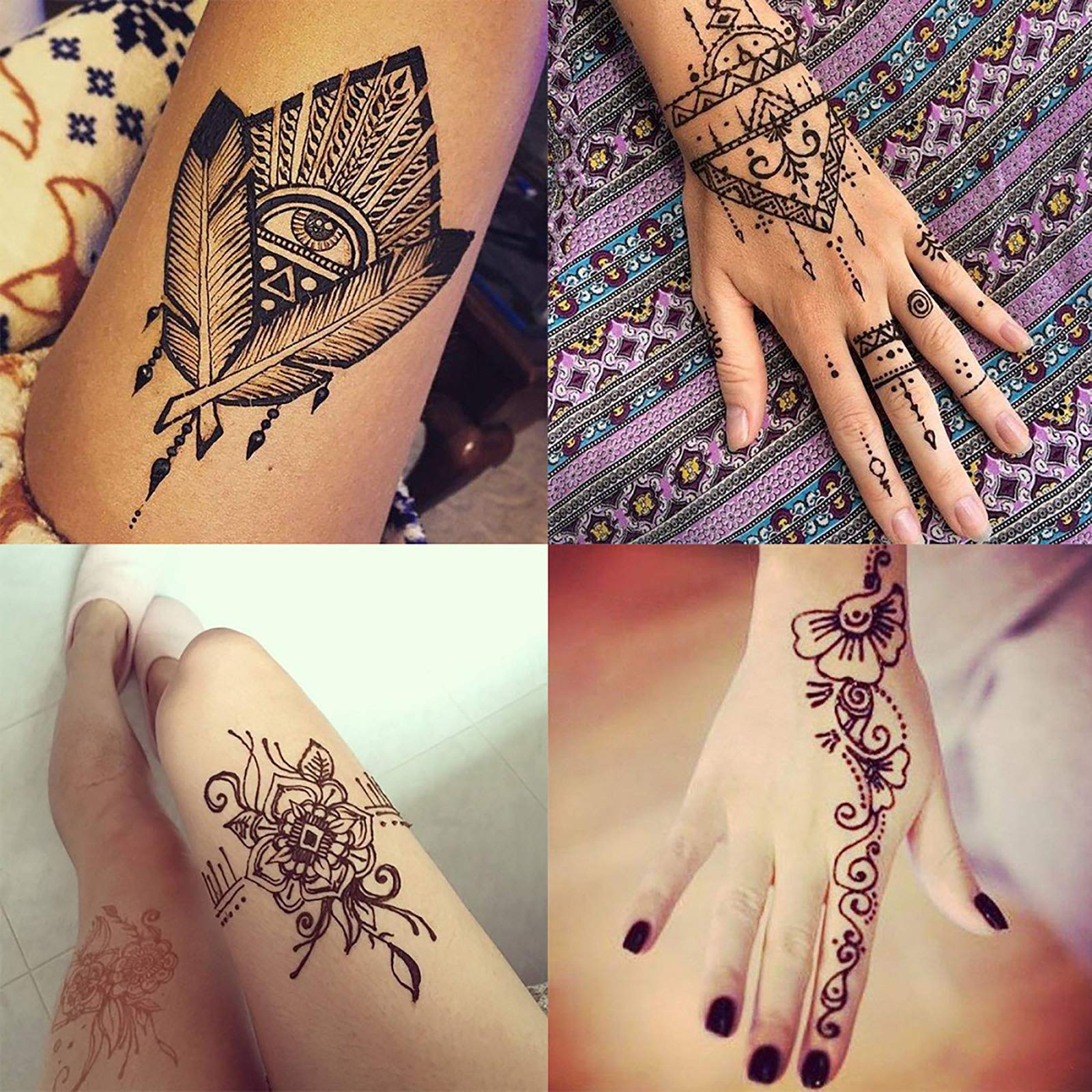 Yomagine tatuaje temporal en la piel con acabado claro y definido
