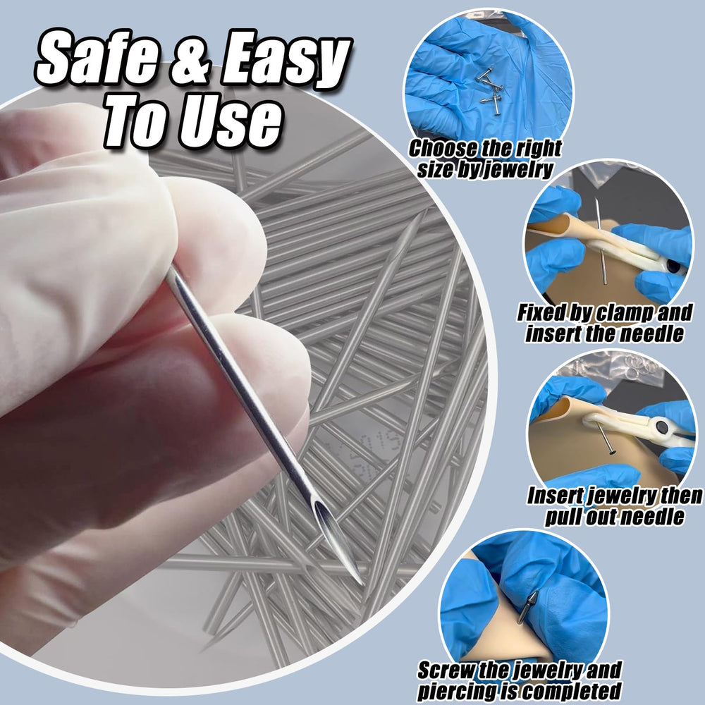 Agujas YONGDA compatibles con joyería estándar para labrets y anillos