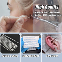 Puntas huecas YONGDA de 12G–20G, kit de 50 piezas para diferentes joyas