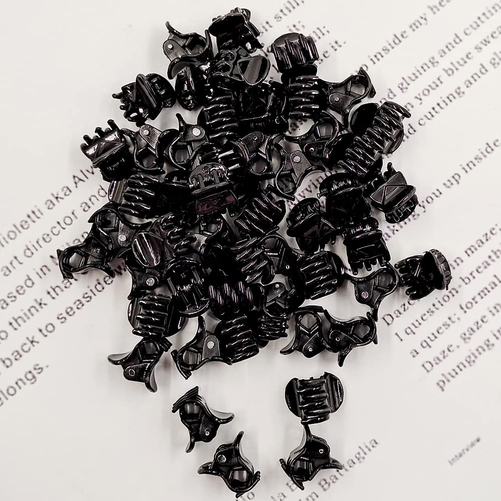 Yongdeli: Clip cabello mini multiuso negro, perfecto para fiestas y clase.