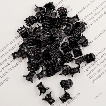 Yongdeli: Clip cabello mini multiuso negro, perfecto para fiestas y clase.