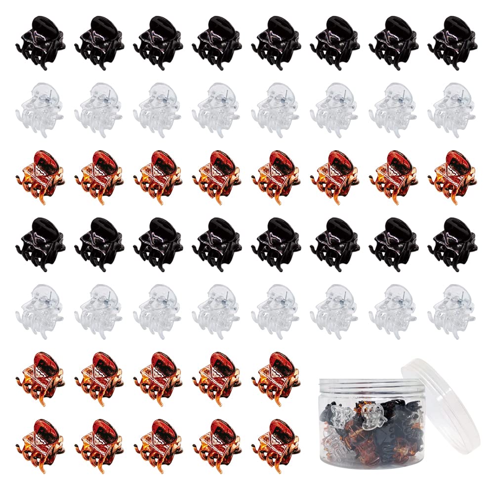 Clip Yongdeli negro para cabello, sujeción suave para peinados diarios.
