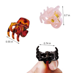 Clip Yongdeli transparente para cabello, fijación ligera para peinados discretos.