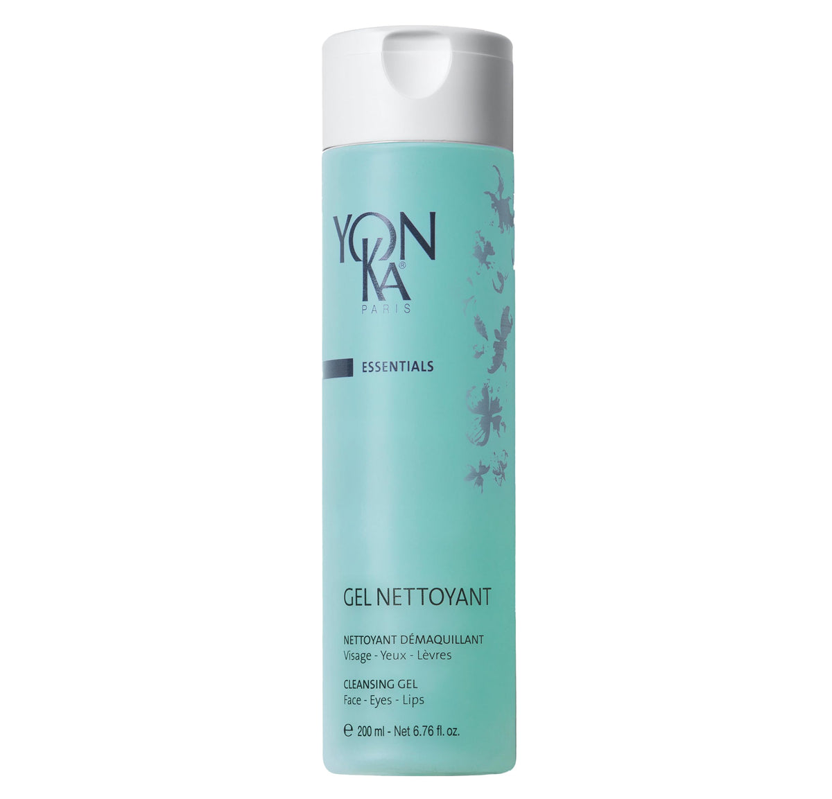 Yon-Ka gel limpiador en bote, limpieza suave para piel grasa.