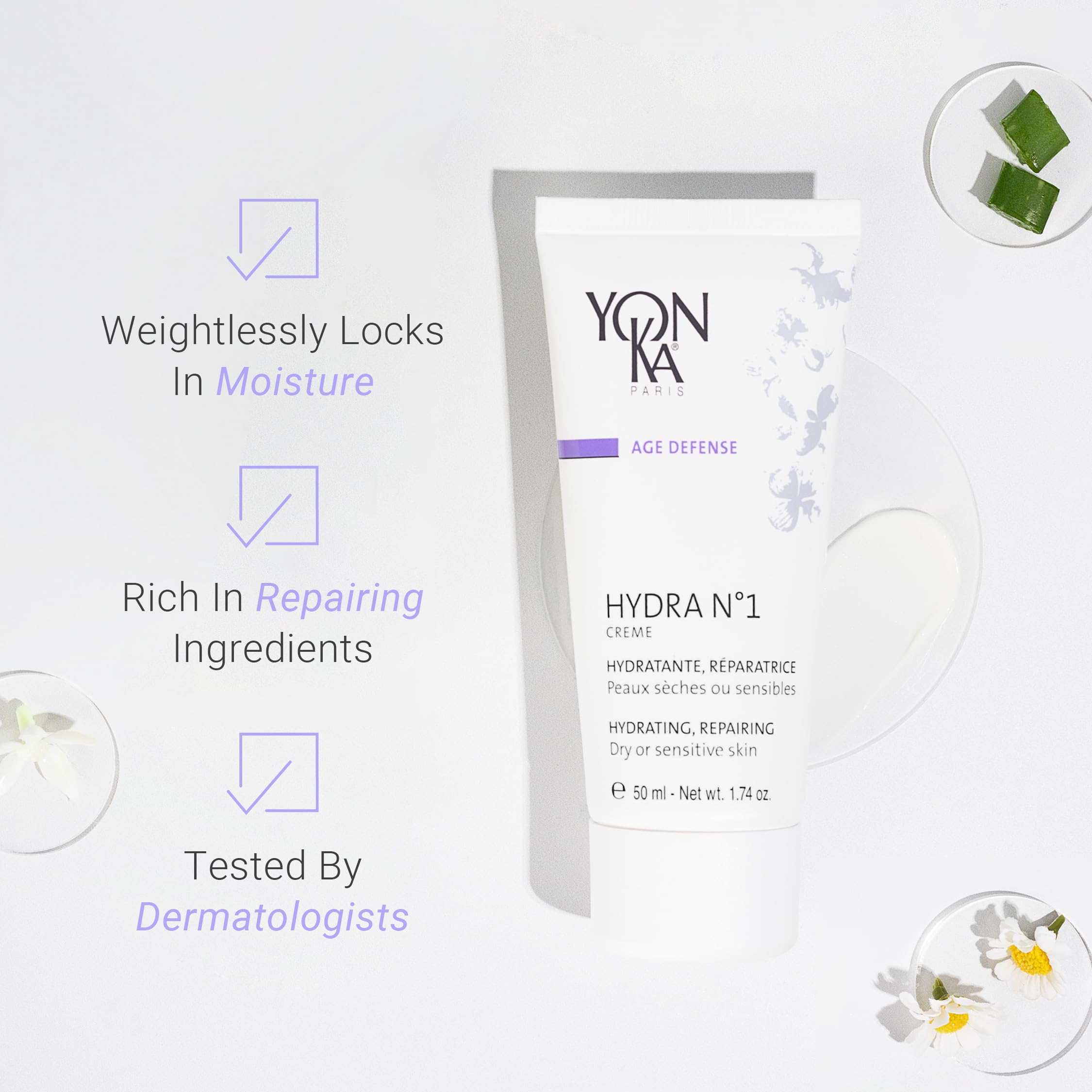 Yon-Ka Hydra N°1 Crema, textura cremosa para piel suave y nutrida