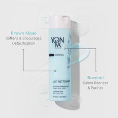 Yon-Ka Lait Nettoyant, limpieza de ojos y labios con eficacia delicada.
