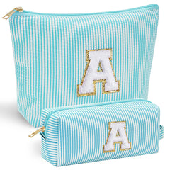 YOOLIFE bolsa de maquillaje inicial personalizada para regalo y organización.