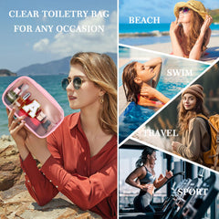 YOOLIFE bolso de maquillaje transparente de gran capacidad para viajar