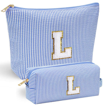 YOOLIFE bolsa de maquillaje de viaje con inicial, práctica para ordenar tu kit.