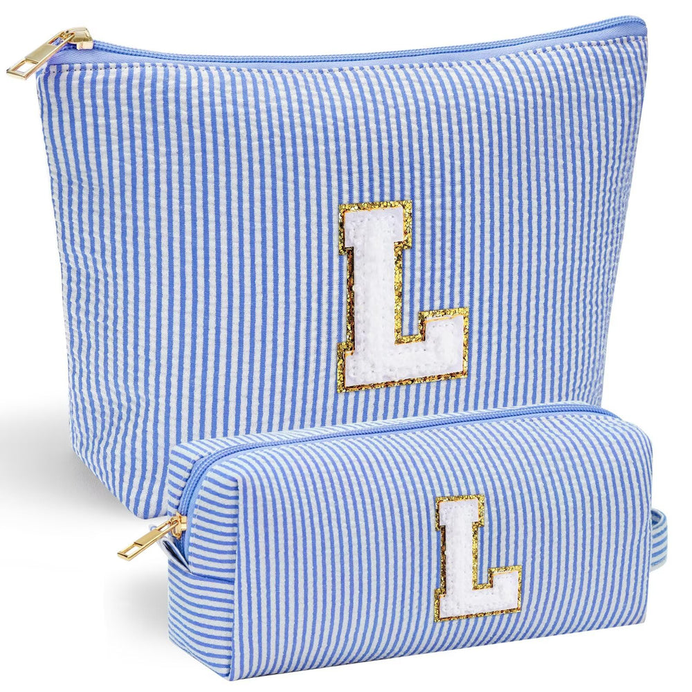 YOOLIFE bolsa de maquillaje de viaje con inicial, práctica para ordenar tu kit.