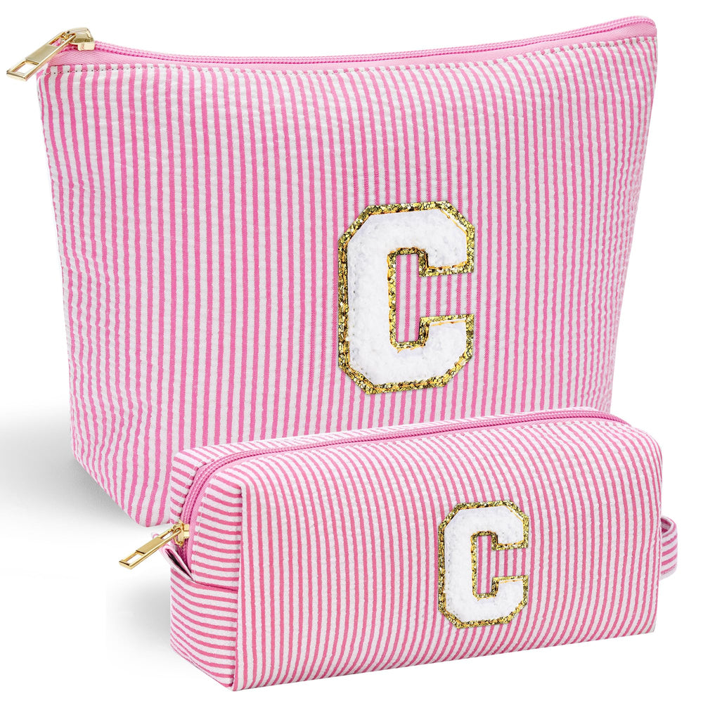 YOOLIFE Preppy bolsa maquillaje con diseño chenille, detalle único para cada salida