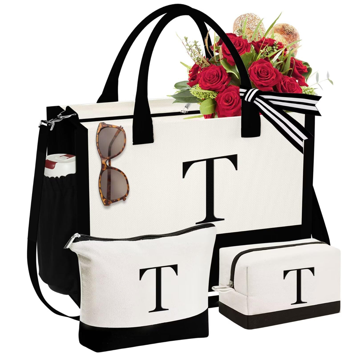 YOOLIFE bolso tote inicial, vista frontal, ideal para uso diario.
