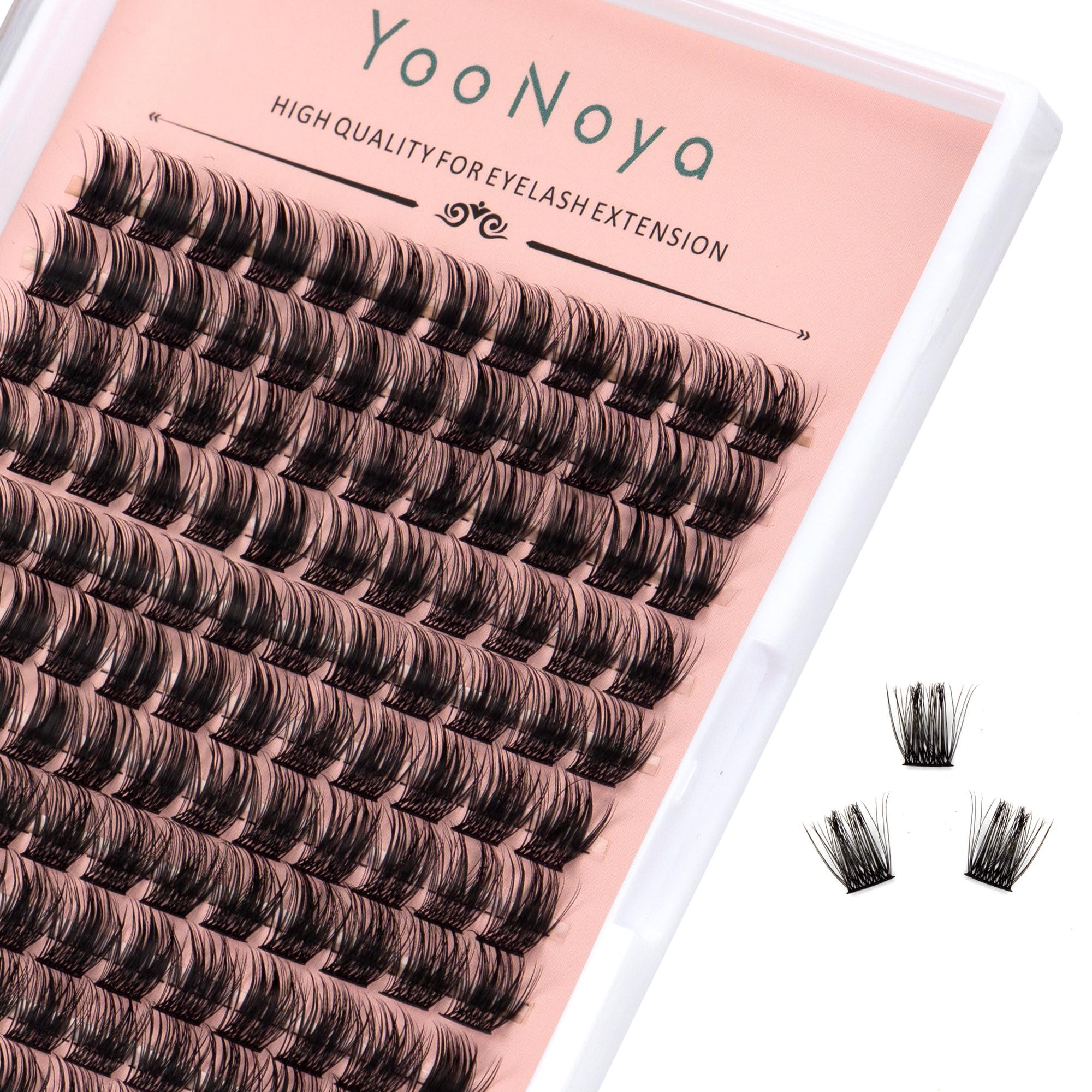 Pestañas YooNoya en racimos de 144 piezas 12 mm para un look natural