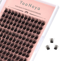 Pestañas YooNoya en racimos de 144 piezas 12 mm para un look natural