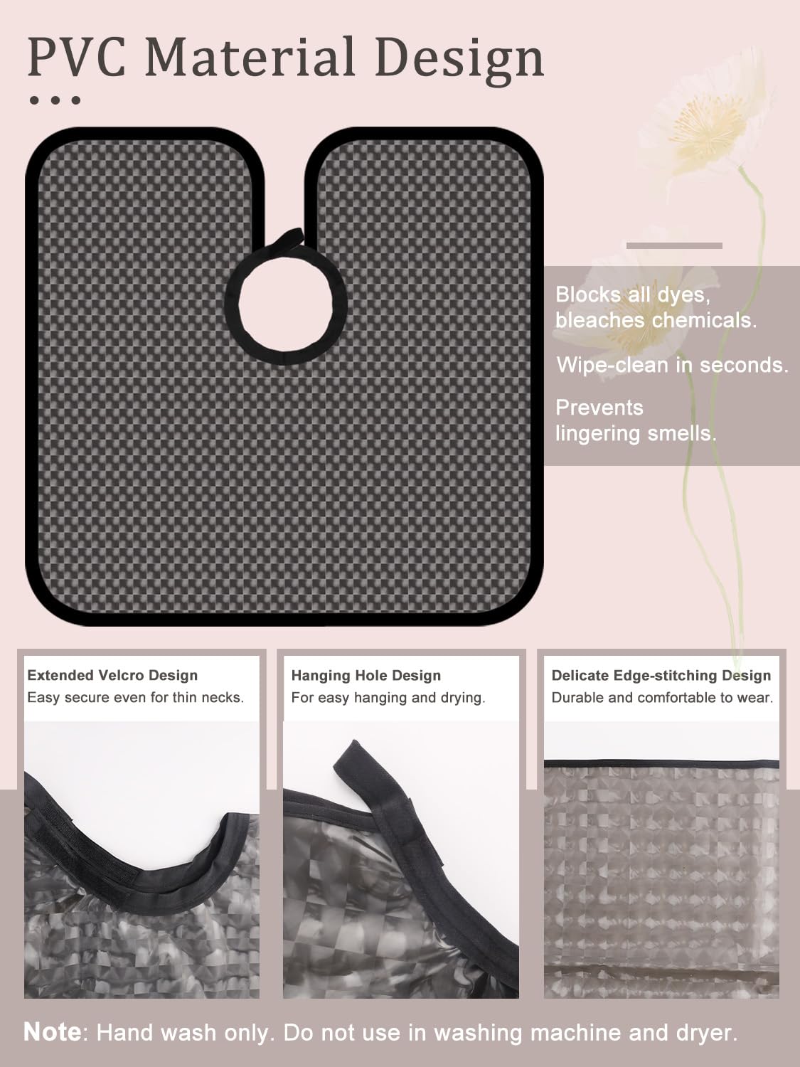Capa impermeable de PVC YOOVR evita manchas químicas