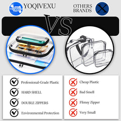 YOQIVEXU bolsa organizadora de maquillaje, visión clara y fácil acceso